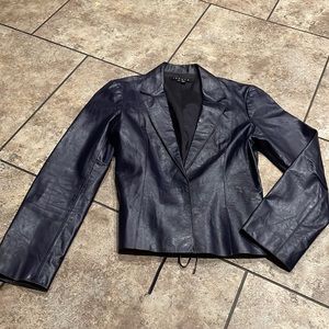 Theory leather jacket small